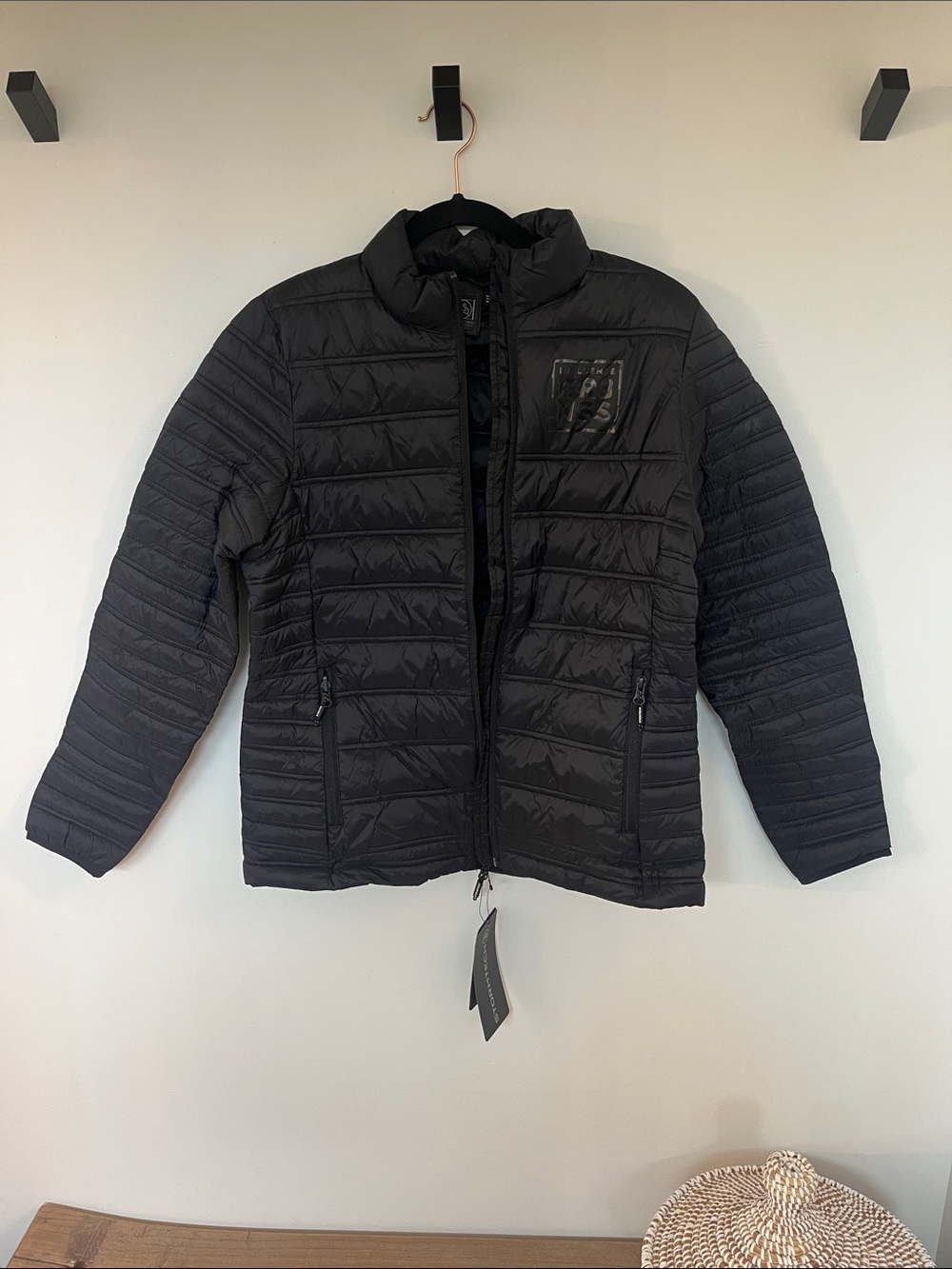 Storm Black Quilted Puffer Jacket